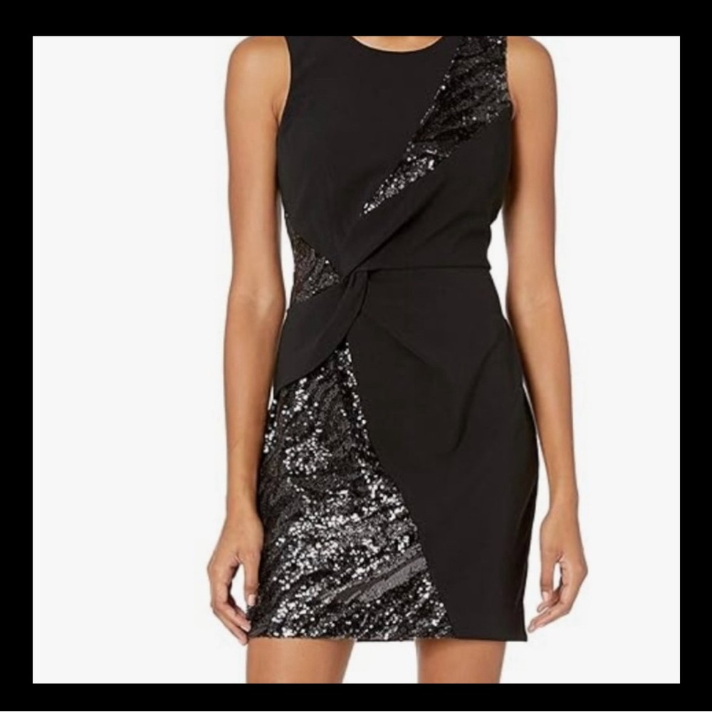 Parker Black Winslet Sequin Party Dress Size 2